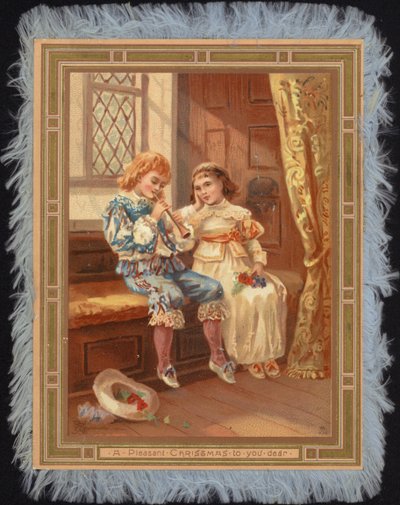 Kinder in Kostümen des 17. Jahrhunderts von American School