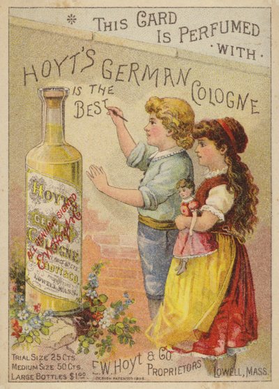 Kinder mit Kölnischwasserflasche von American School