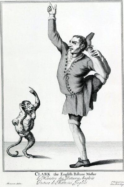 Clark der englische Haltungsmacher, aus der Serie The Cryes of the City of London Drawne after the Life, Gravur nach Marcellus Laroon II, veröffentlicht von Pierce Tempest, 1688 von American School