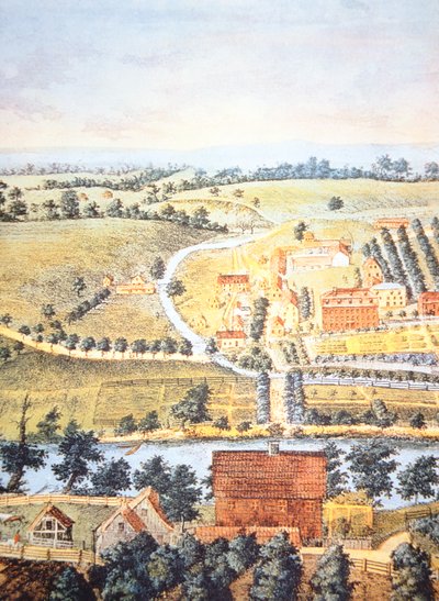 Kultiviertes Ackerland von Pennsylvania im Jahr 1750 von American School