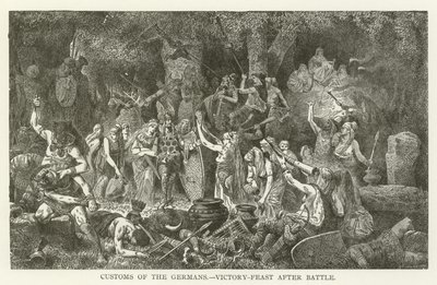 Bräuche der Germanen, Siegesfest nach der Schlacht von American School