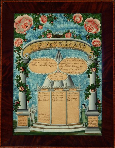 Darrow-Adkins-Wooding Familienaufzeichnung, 1825-32 von American School
