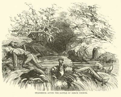 Deadbrook nach der Schlacht von Ezras Kirche, August 1864 von American School