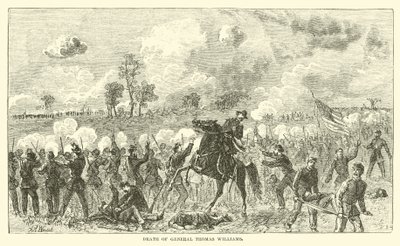 Tod von General Thomas Williams, August 1862 von American School