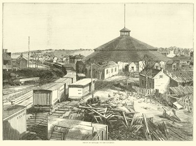 Versorgungsdepot an der Eisenbahn, Oktober 1863 von American School