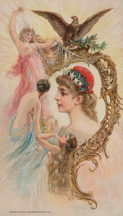 Adler und Nymphen, 1892 von American School