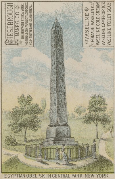 Ägyptischer Obelisk im Central Park New York von American School