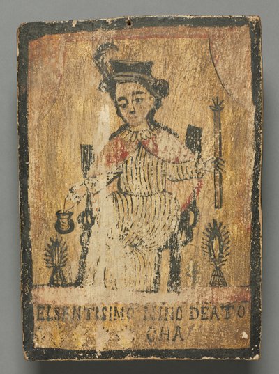 Der Heilige Niño de Atocha: Retablo-Heiliger von American School