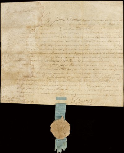 Verkündung der Verleihung der Freiheit der Stadt an John Jay von American School