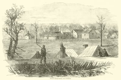 Ewells Hauptquartier, in der Nähe von Richmond, März 1865 von American School