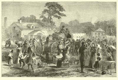 Exodus der Konföderierten aus Atlanta, September 1864 von American School