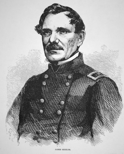General James Shields (1810-79) von American School