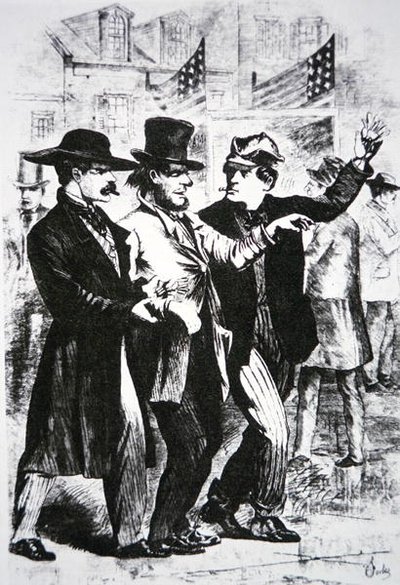 Einen Wähler betrunken machen, um seine Stimme bei der Wahl von 1864 zu beeinflussen von American School