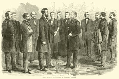 Grant erhält seine Ernennung zum Generalleutnant, Mai 1864 von American School