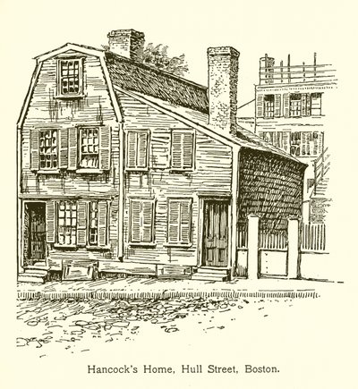 Hancocks Haus, Hull Street, Boston von American School