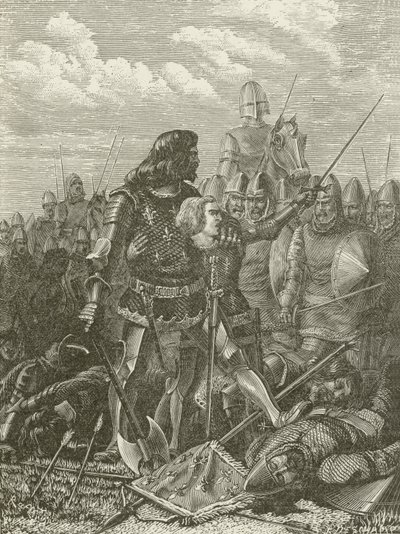Heinrich V. in der Schlacht von Azincourt von American School