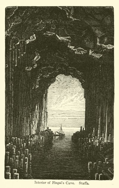 Innenraum der Fingalshöhle, Staffa von American School