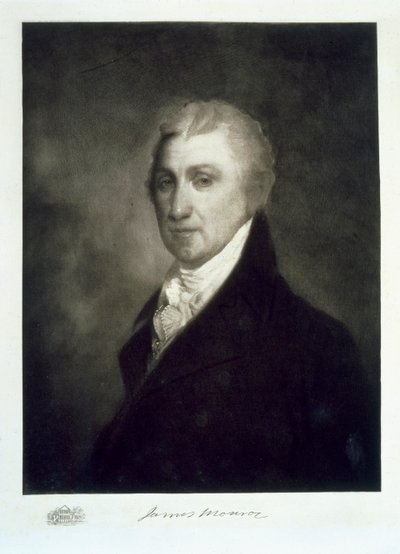 James Monroe, 5. Präsident der Vereinigten Staaten von Amerika, veröffentlicht 1901 (Photogravur) von American School