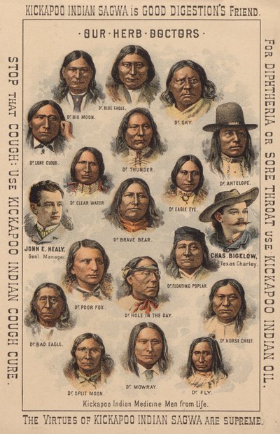 Kickapoo-Indianer-Medizinmänner von American School