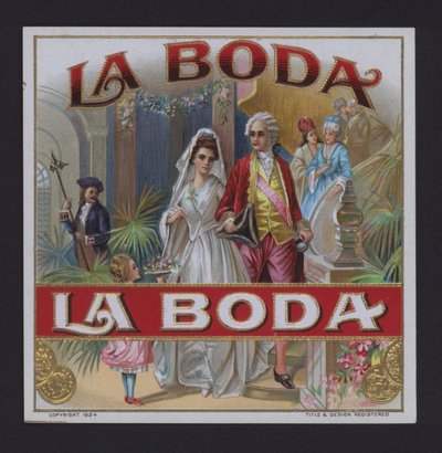 La Boda, Zigarrenetikett von American School