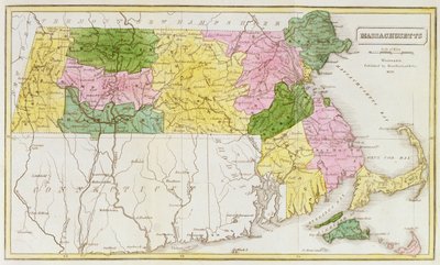 Karte von Massachusetts, aus 