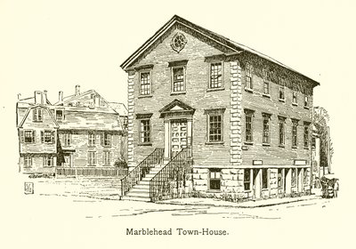 Marblehead Rathaus (Gravur) von American School