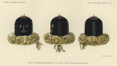 Maske von Hehea (Blödmann) des Nadir von American School