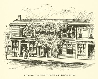 McKinleys Geburtshaus in Niles, Ohio von American School