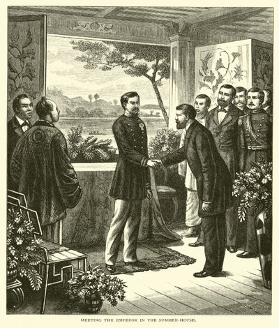 Begegnung mit dem Kaiser im Sommerhaus von American School