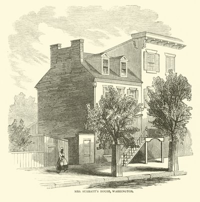 Mrs. Surratts Haus, Washington, April 1865 von American School