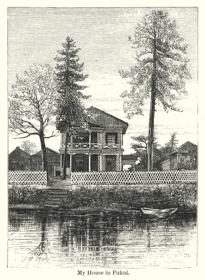 Mein Haus in Fukui (Gravur) von American School