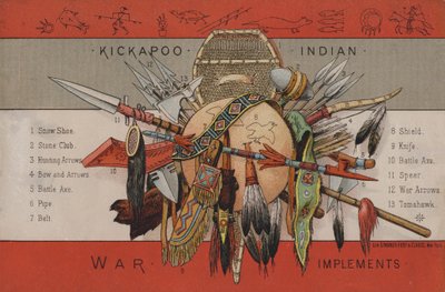 Kriegsgeräte der Ureinwohner Amerikas von American School