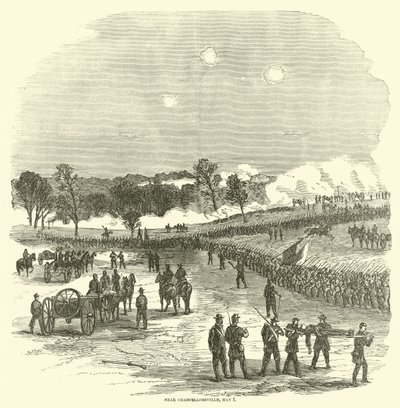 In der Nähe von Chancellorsville, 1. Mai, Mai 1863 von American School