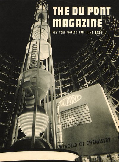 New York Weltausstellung, Titelseite des DuPont Magazins, Juni 1939 von American School