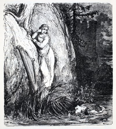 Nixen, aus Der Weltführer zu Gnomen, Feen, Elfen und anderen kleinen Leuten von Thomas Keightley (1789-1872) veröffentlicht 1880 von American School
