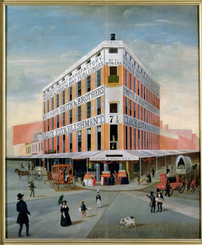 Nr.7 12 Bowery, NYC, ca. 1837-39 von American School