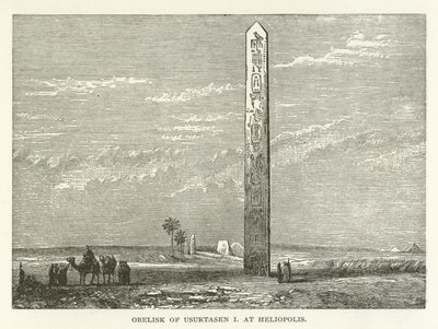 Obelisk von Usurtasen I. in Heliopolis von American School