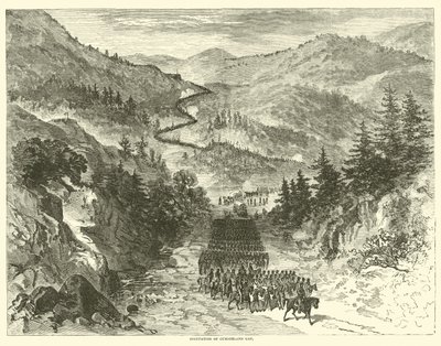 Besetzung von Cumberland Gap, September 1863 von American School