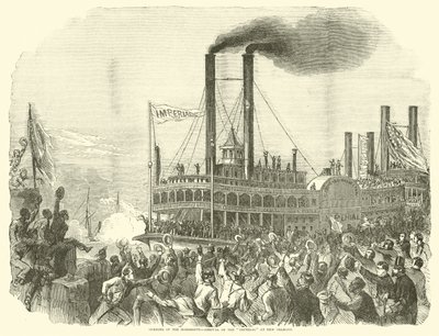 Eröffnung des Mississippi, Ankunft des Imperial in New Orleans, Juli 1863 von American School