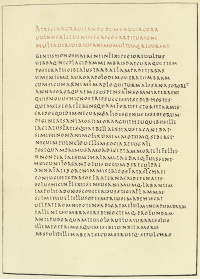 Seite aus der Florence Virgil von American School