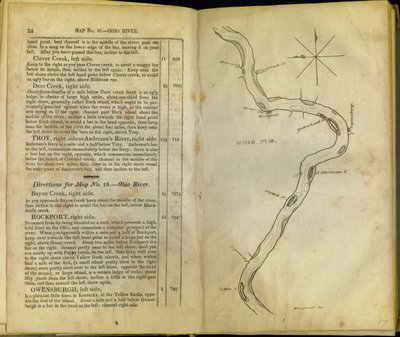 Seiten aus The Western Pilot..., von Samuel Cummings, veröffentlicht von G. Conclin, Cincinnati, 1847 von American School