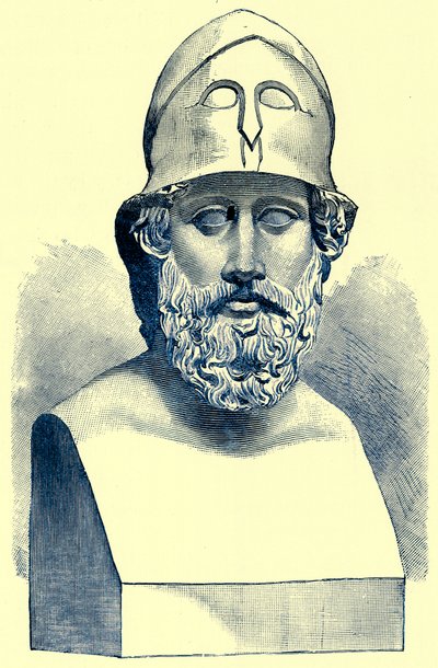 Perikles, Illustration aus Geschichte Griechenlands von Victor Duruy, veröffentlicht 1890 von American School
