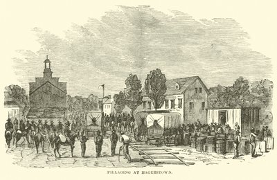 Plünderung in Hagerstown, Juli 1864 von American School