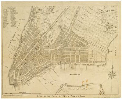 Plan der Stadt New York von American School
