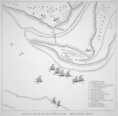 Plan des Angriffs auf Sullivan
