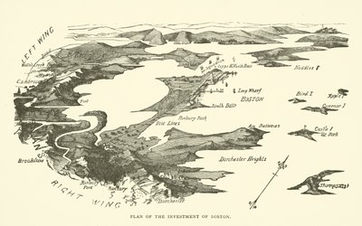 Plan der Belagerung von Boston von American School