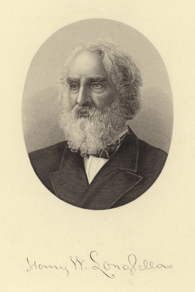 Porträt von Henry Wadsworth Longfellow von American School