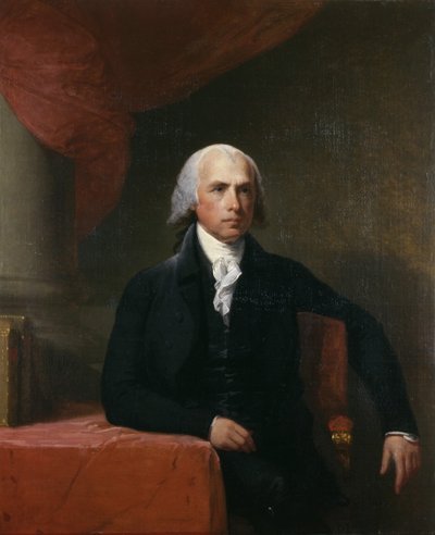 Porträt von James Madison von American School