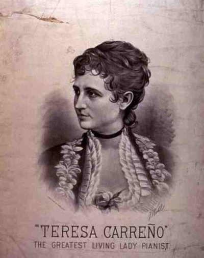 Porträt von Maria Teresa Carreno (1853-1917) von American School