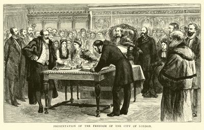 Verleihung der Ehrenbürgerschaft der Stadt London von American School